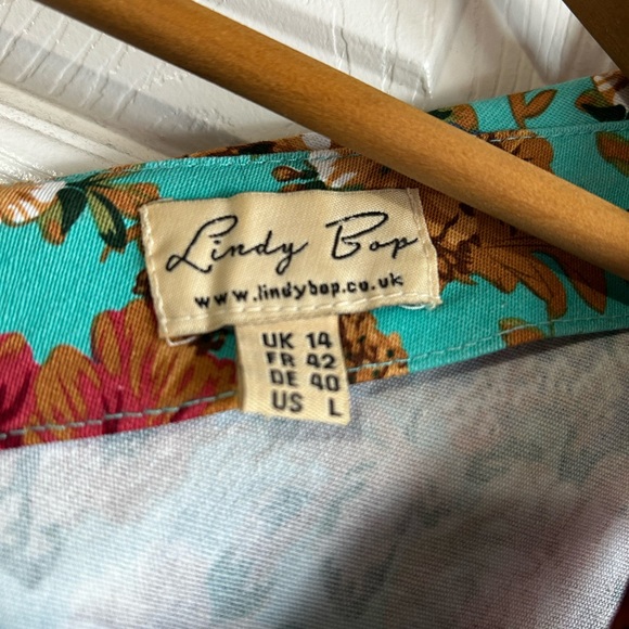 Lindy Bop UK 14 fit and flair Ophelia dress - Picture 2 of 4